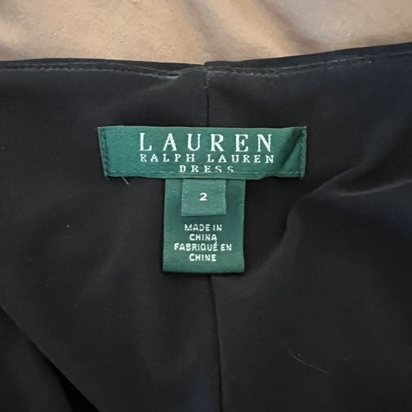 Ralph Lauren Black Faux Wrap Dress - Picture 4 of 6